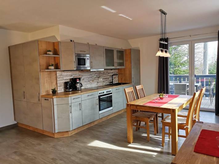 Ferienwohnung für 4 Personen, mit Balkon und Terrasse sowie Garten und Sauna in Gohrisch