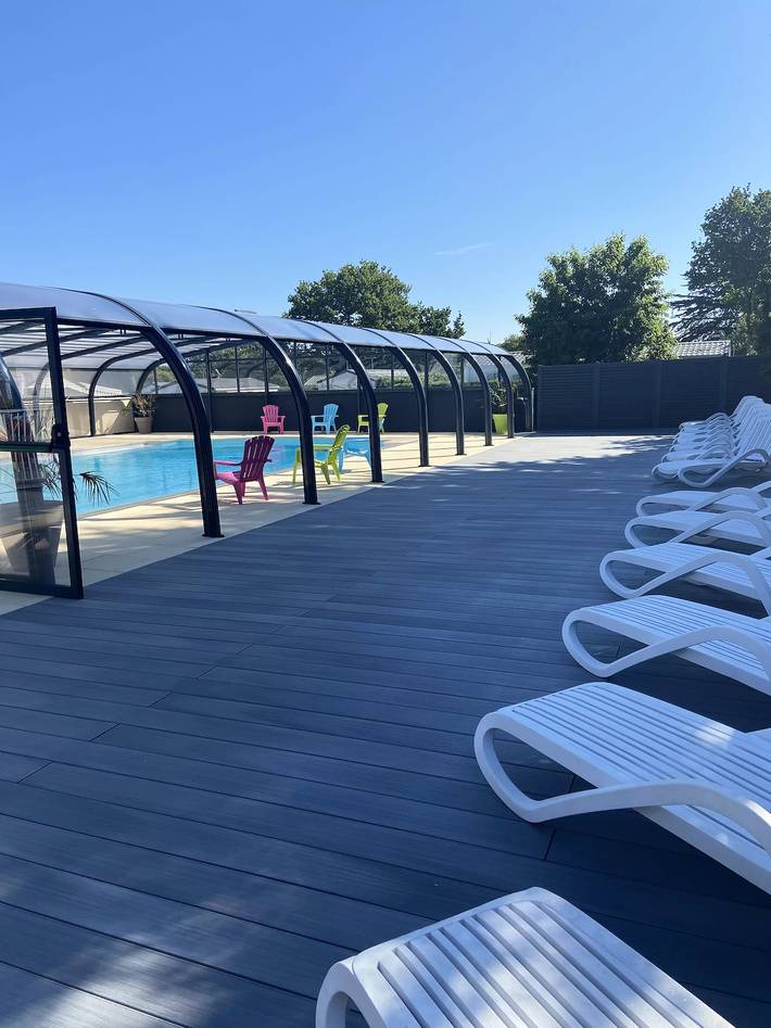 Mobil home pour 6 personnes, avec piscine à Saint-Molf - 4