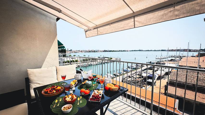 Gîte pour 6 personnes, avec balcon à Chioggia