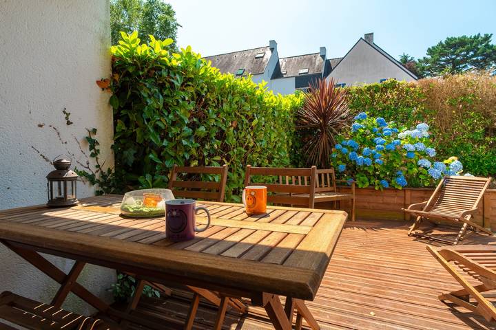 Location de vacances pour 4 personnes, avec jardin et terrasse à Bénodet