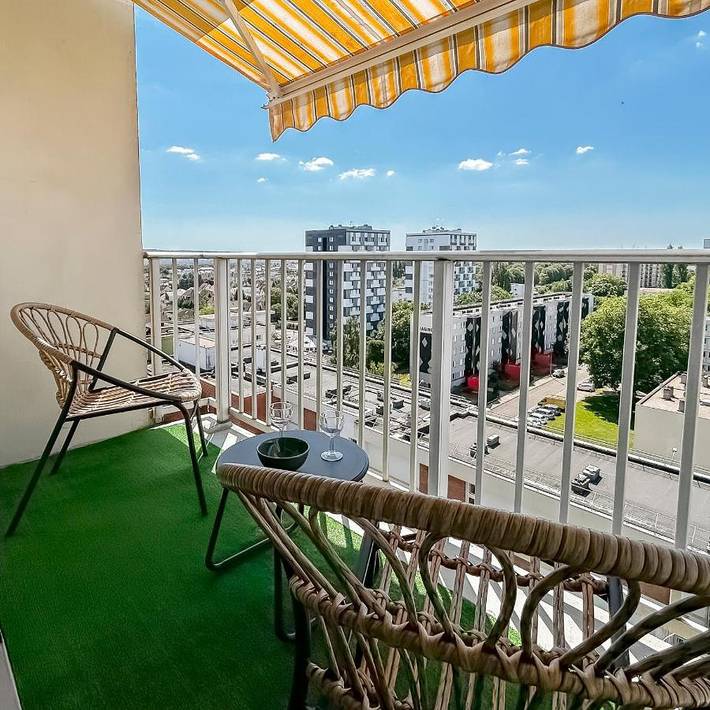 Gîte pour 6 personnes, avec vue et balcon, animaux acceptés à Saint-Étienne-du-Rouvray - 3