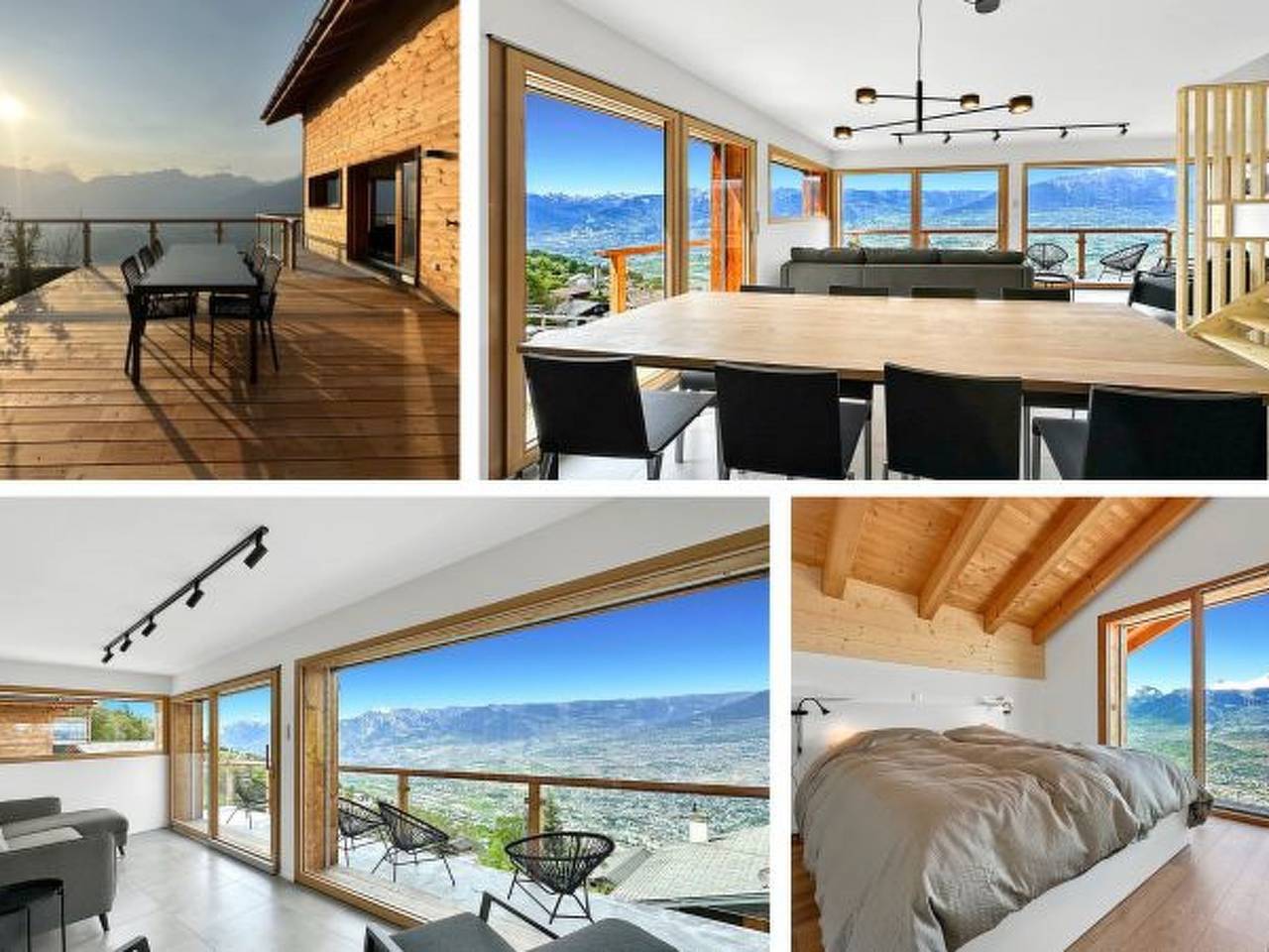 Ferienhaus für 6 Personen mit Terrasse in Les Agettes, Walliser Alpen