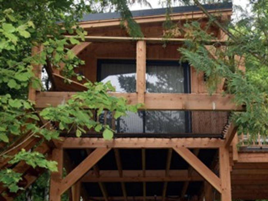 Camping Le Hameau de l'Ourthe - Accommodation 2 persons - Tree House 2 persons in Houffalize, Bastogne