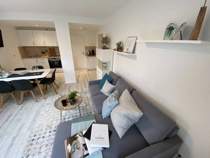 Ferienwohnung für 5 Personen, mit Balkon und Sauna sowie Seeblick und Ausblick in Lietzow - 2