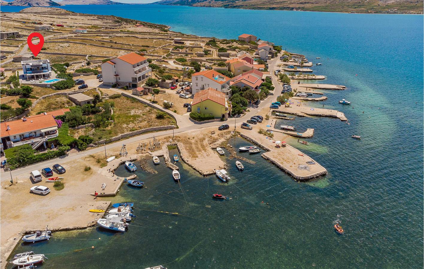 Apartamento vacacional entero, Apartamento de vacaciones para 5 personas con terraza in Kustići, Pag