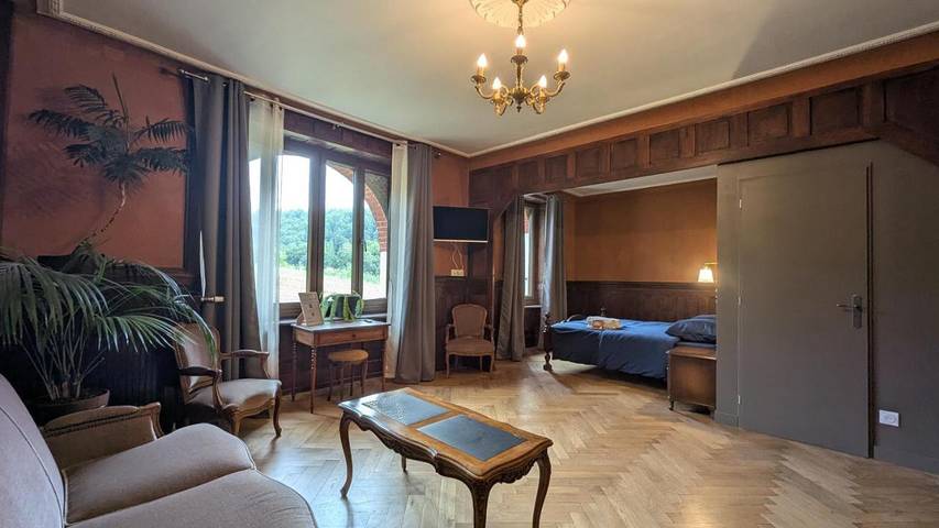 Appartement de vacances pour 2 personnes, avec vue ainsi que terrasse et jardin