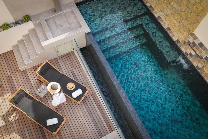 Hôtel pour 2 personnes, avec Balcon et Terrasse ainsi que Piscine et Vue
