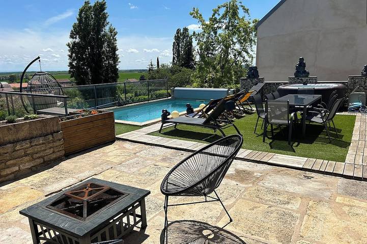 Maison de vacances pour 8 personnes, avec jardin et jacuzzi