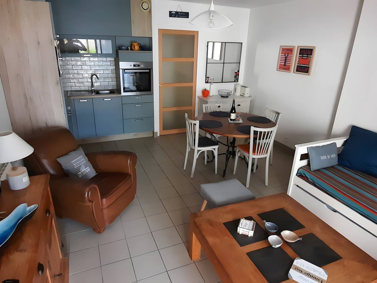 Appartement entier, Appartement à 300 m de la plage avec terrasse et jardin privatifs in La Forêt-Fouesnant, Côte de Cornouaille