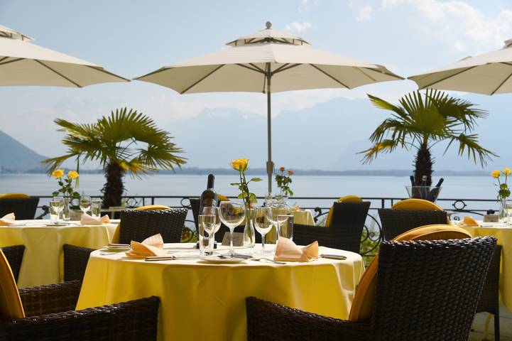 Golf-Hôtel René Capt - Chambre single supérieure avec vue ville in Vuarennes, Montreux