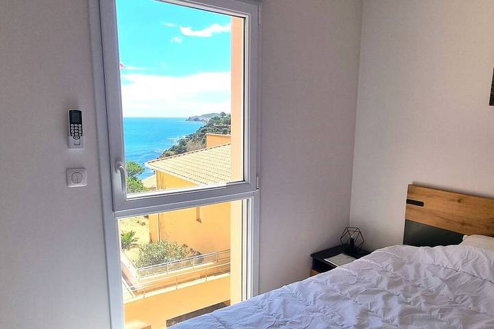 Ganze Wohnung, Banyuls T4 mit Klimaanlage und Parkplatz nahe am Strand in La Côte Vermeille, Banyuls-sur-Mer