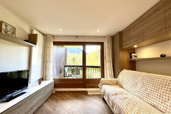 Studio pour 3 personnes, avec balcon à Megève