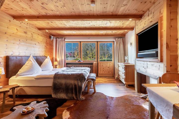 Studio für 4 Personen, mit Balkon im Chiemgau