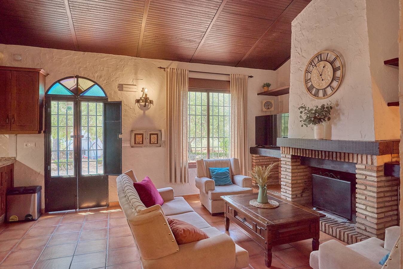 Landhuis La Alcaidía met zwembad, Bbq, bergzicht en Wi-Fi in Natuurpark in Hornachuelos, Sierra Morena