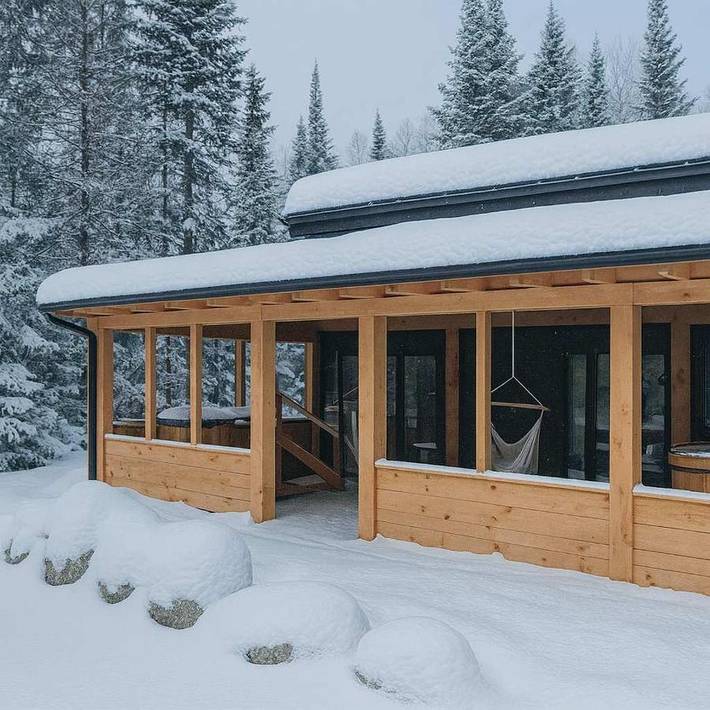Gîte pour 4 personnes, avec jacuzzi et sauna dans Saint Donat De Montcalm