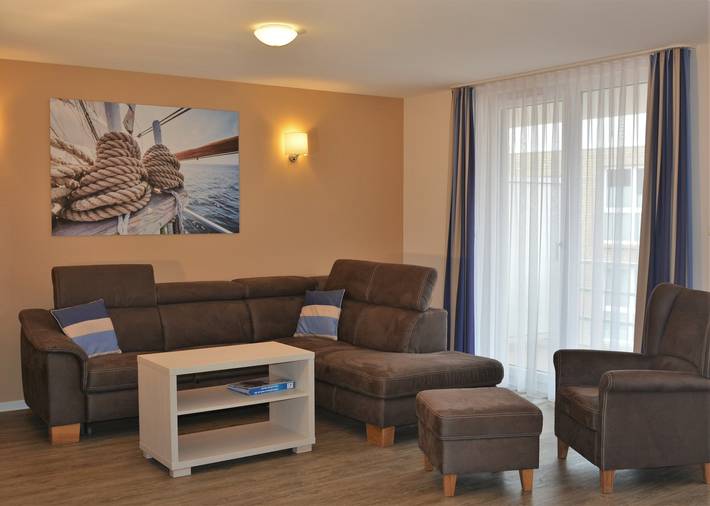 Ferienwohnung für 5 Personen, mit Balkon und Seeblick in Eckernförde