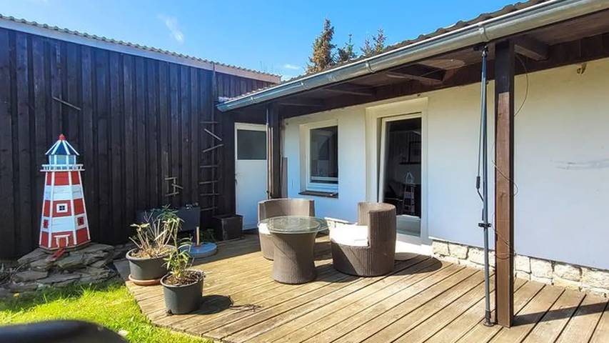 Ferienwohnung für 3 Personen, mit Garten, mit Haustier in Kröslin
