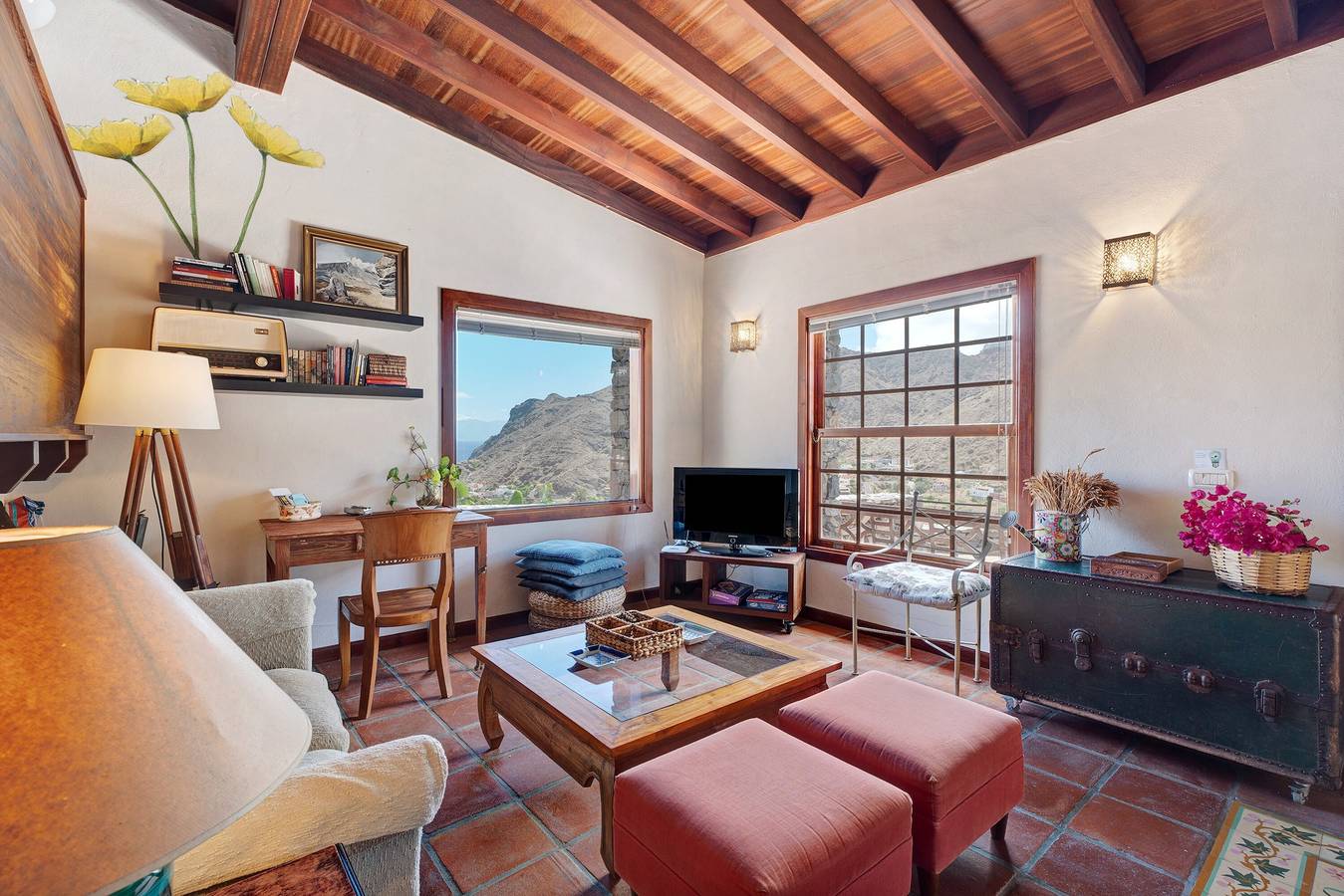 Casa de vacaciones 'Finca Los Tableros' con vistas al mar, jardín, terraza y Wi-Fi de alta velocidad in El Tabaibal, Hermigua