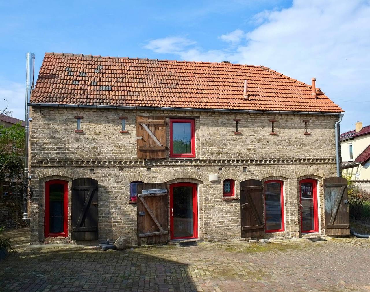 Ferienhaus „Rotes Haus Phöben“ mit privater Terrasse, Garten und Wlan in Phöben, Werder