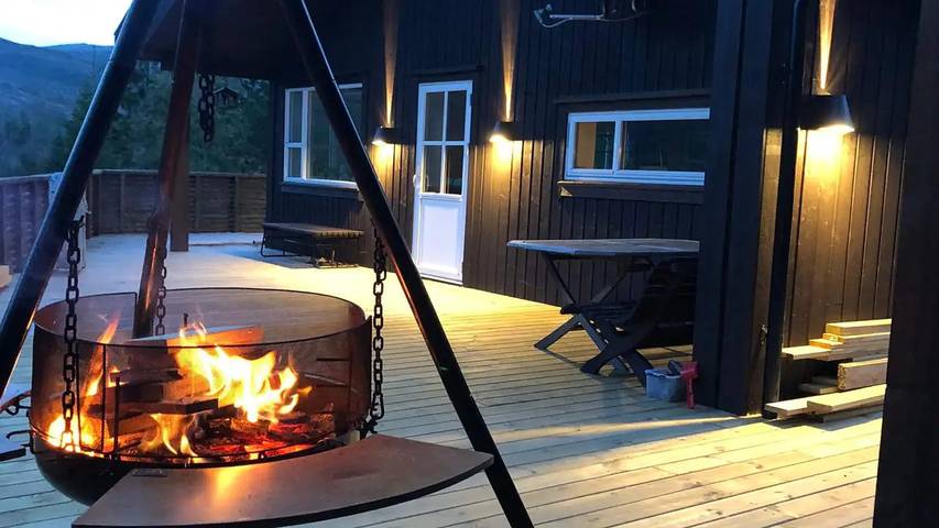 Ferienhaus für 13 Personen, mit Terrasse