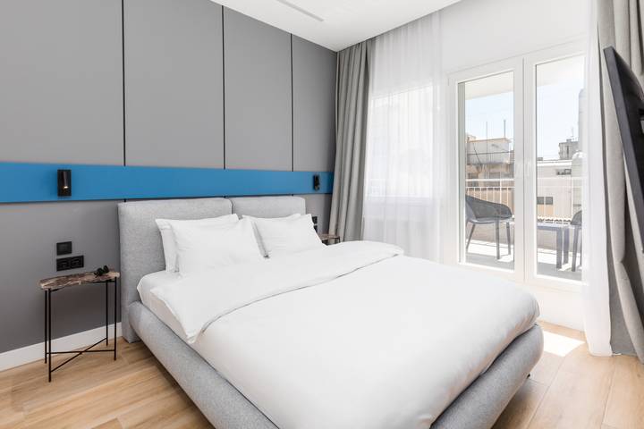 Apartamento entero, Apartamento de vacaciones para 2 personas con balcón in Ladadika, Región de Thessaloniki