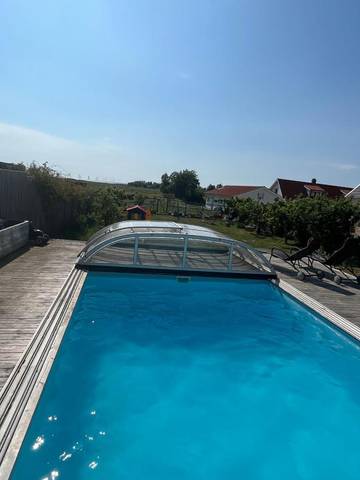 Ferienwohnung für 4 Personen, mit Ausblick und Seeblick sowie Pool und Garten in Malmö