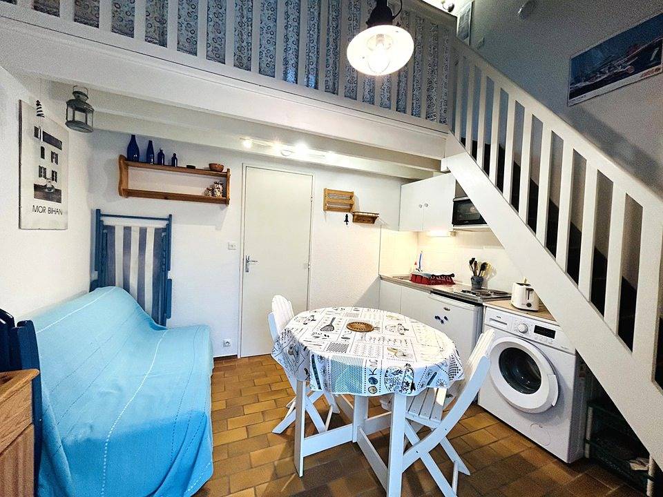 Appartement de vacances entier, Maisonnette 2 pièces 4 pers. piscine commune chauffée, jardin, parking in Guidel, Côte des Mégalithes