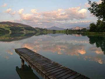 Ferienwohnung für 5 Personen, mit Seeblick und Balkon sowie Ausblick und Garten, mit Haustier im Salzkammergut