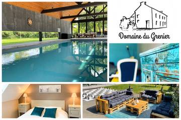Gîte pour 5 personnes, avec sauna et terrasse ainsi que jardin et piscine à Yffiniac