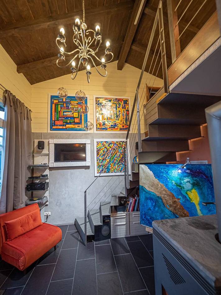 Ganze Ferienwohnung, Kunst im Loft - Ferienwohnung Kunst im Loft 54 qm, für 1-2 Personen mit Terrasse in Seeon, Seebruck