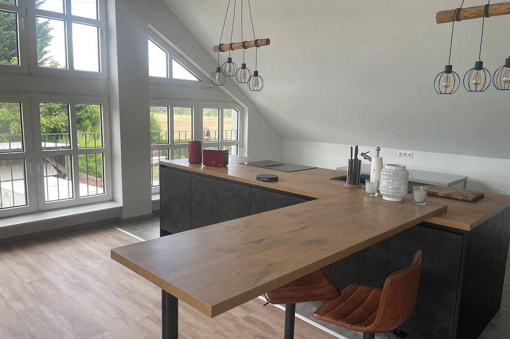 Ganze Wohnung, Geschmackvolle Wohnung mit Loft- Charakter am Stadtrand von Berlin in Glien, Ruppiner Seenland