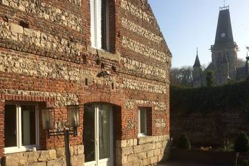 Gîte pour 4 personnes, avec terrasse et jardin à Le Bourg-Dun