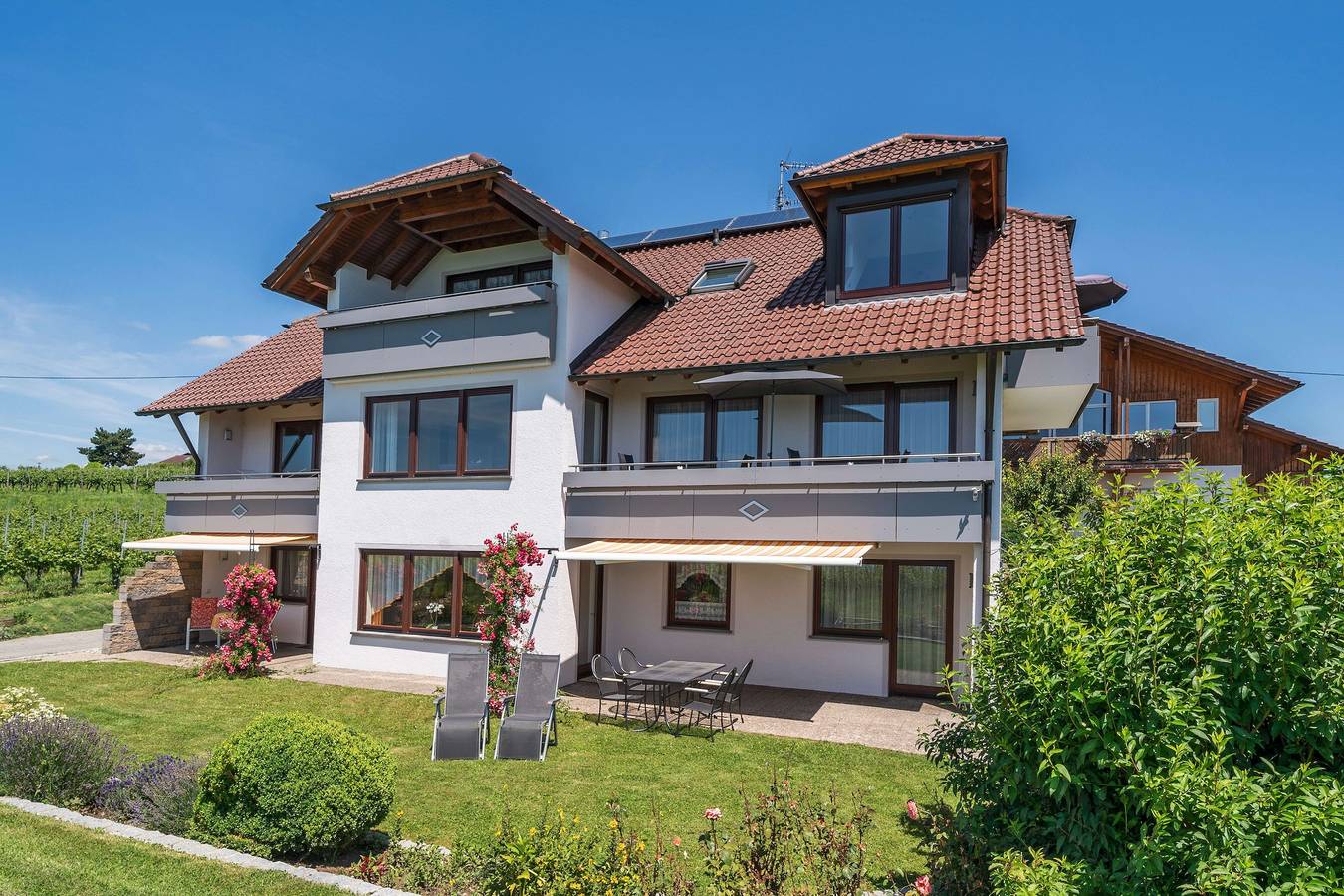 Ganze Ferienwohnung, Bucherhof Familie Staneker - Ferienwohnung Hagnau, 60qm, 1 Schlafzimmer, max. 3 Personen in Hagnau am Bodensee, Region Bodensee-Oberschwaben