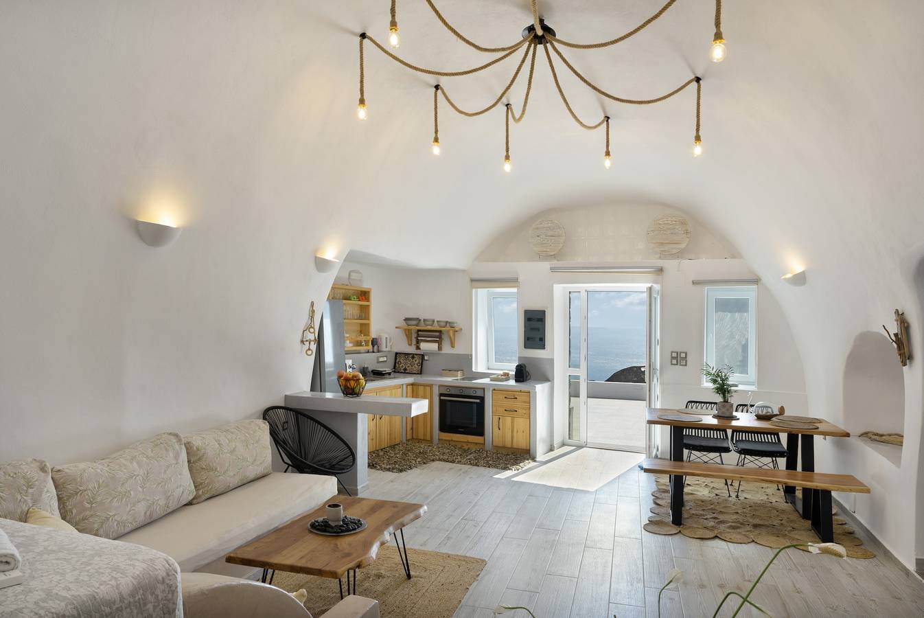 Apartamento entero, Apartamento 'Santoneta Luxury Private Caves' con vistas al mar, piscina privada y Wi-Fi in Santorini