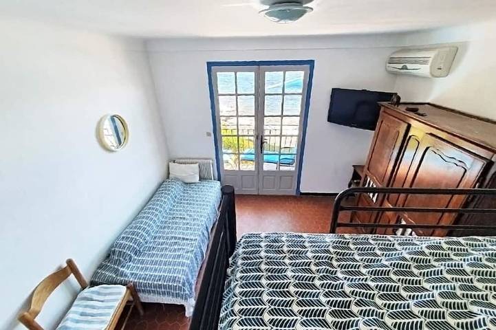Gîte pour 4 personnes, avec balcon et jardin dans Plage D Aigue Bonne - 4
