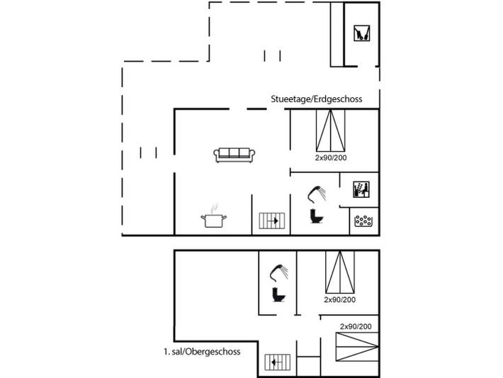 Ferienhaus für 6 Personen, mit Terrasse und Sauna auf Rømø