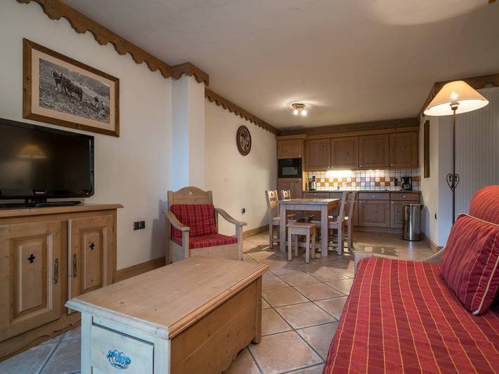 Gîte pour 4 personnes, avec piscine et jacuzzi ainsi que balcon et sauna à Saint-Martin-de-Belleville