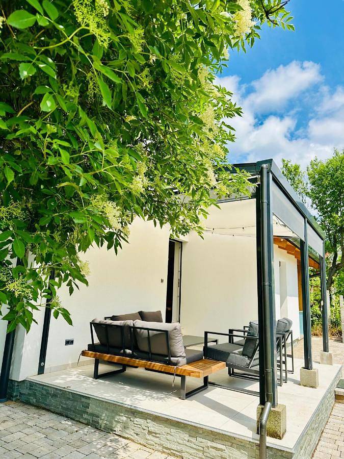 Ferienhaus für 6 Personen, mit Garten und Ausblick