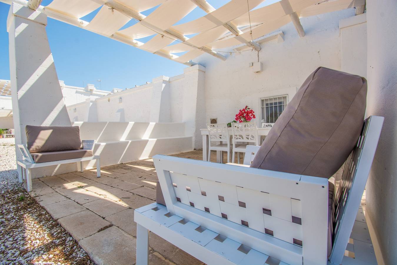 Ferienhaus "Masseria La Scalella - Cisterna" mit Meerblick, Terrasse und Wlan in Manduria, Golf von Tarent