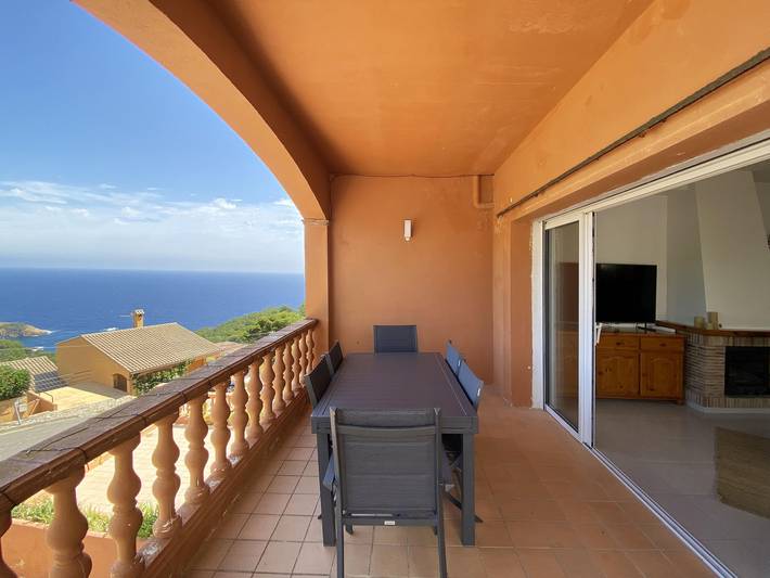 Alquiler de casa adosada con vistas al mar y piscina comunitaria en Begur, Sa Tuna in Cala des Falcó (Begur), Begur