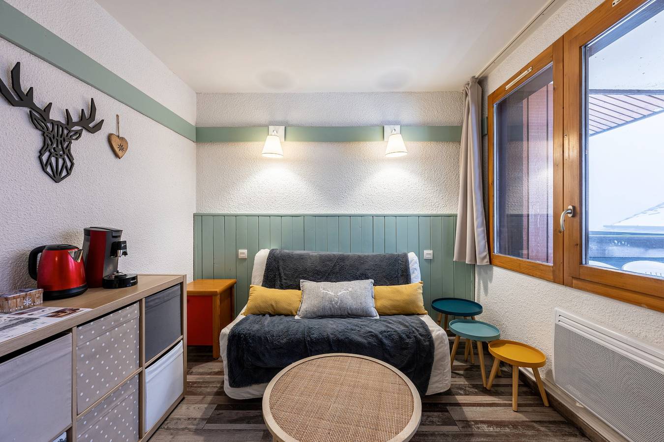 Geheel appartement, Appartement 'Séjour À La Montagne - Éperviere' met Uitzicht op de Bergen, Gedeeld Zwembad en Balkon in La Plagne, La Plagne-Tarentaise