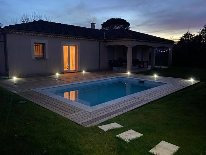 Location de vacances pour 4 personnes, avec Terrasse ainsi que Jardin et Piscine à Prayssac - 3