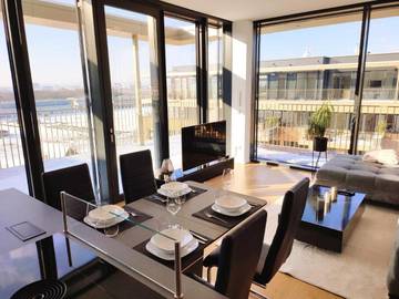 Ferienwohnung für 3 Personen, mit Balkon und Sauna sowie Ausblick in Wiener Prater