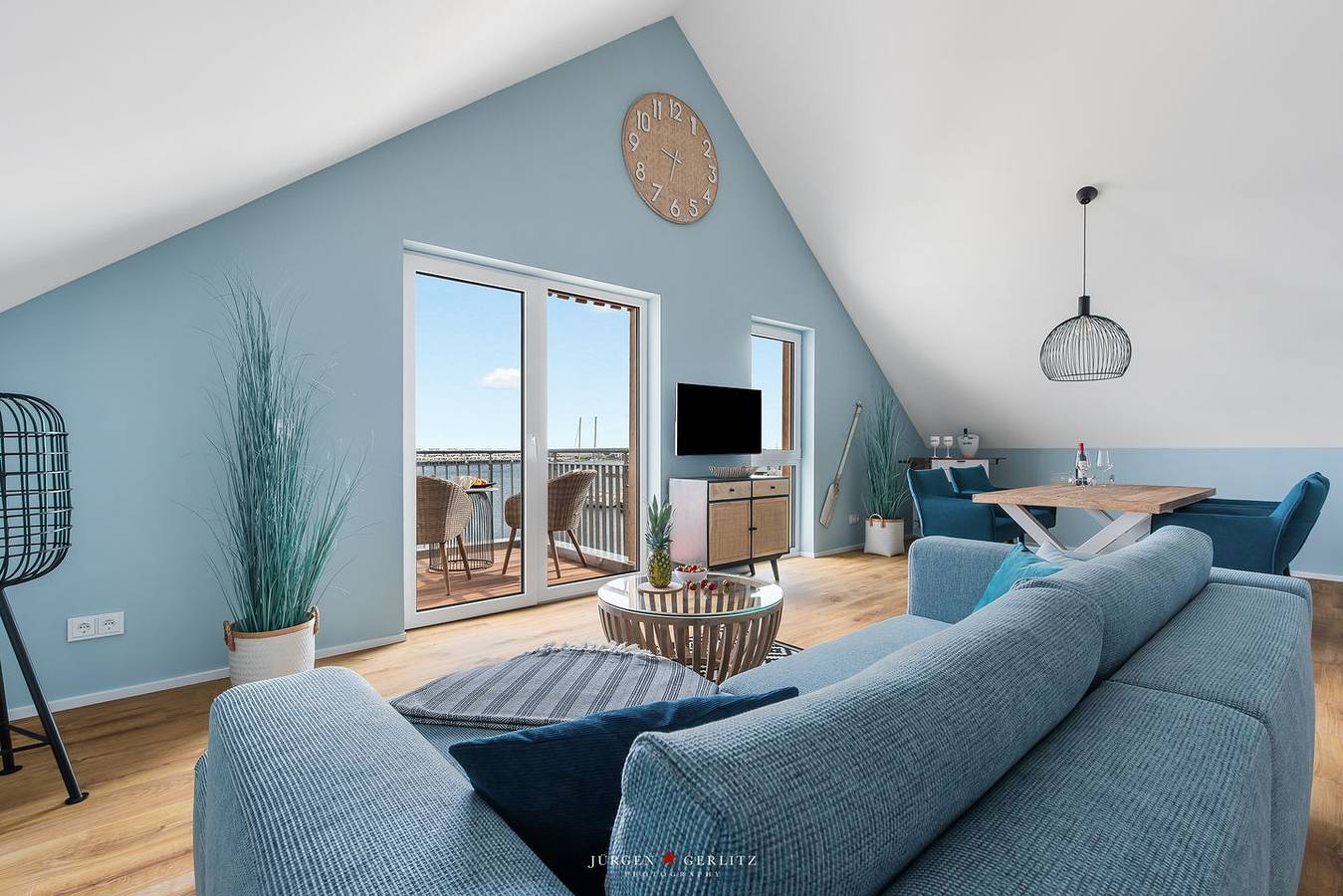 Ganze Wohnung, Aloha Lounge - Balkon, Hafenblick, Fahrstuhl, 3. Stock, 1. Reihe am Wasser in Olpenitz, Kappeln