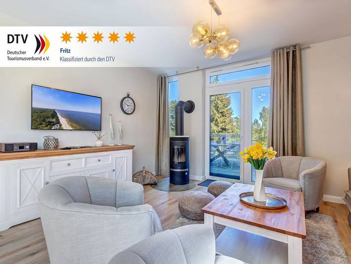 Ferienhaus für 6 Personen, mit Terrasse und Sauna sowie Garten in Loddin
