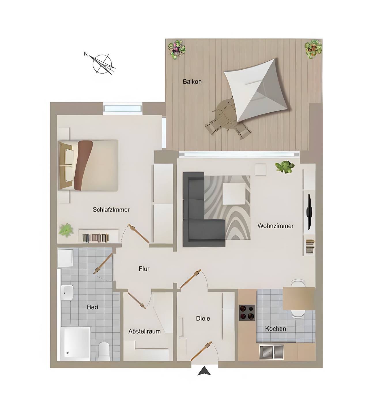 Ganze Wohnung, Kathrin's Ferienwohnung in Bad Waldsee, Region Bodensee-Oberschwaben