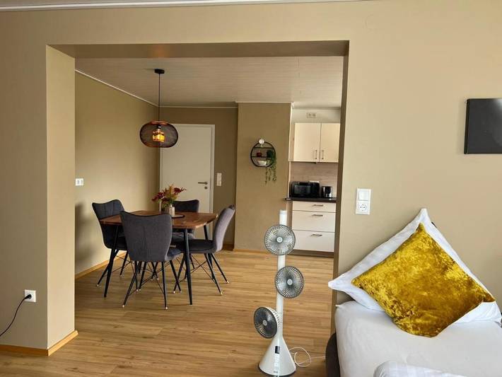 Ferienwohnung für 5 Personen, mit Balkon und Terrasse sowie Garten und Ausblick in Colmberg - 4