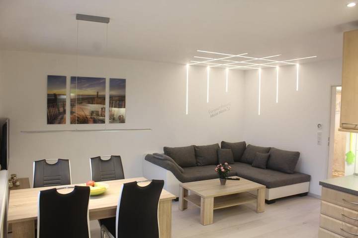 Ferienwohnung für 3 Personen, mit Terrasse und Garten