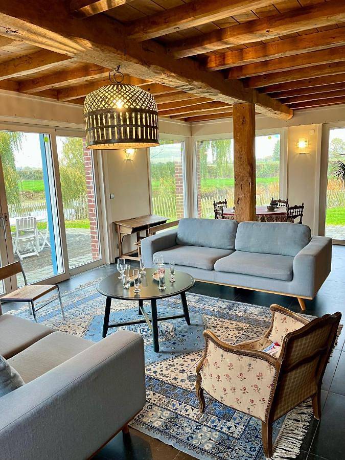 Location de vacances pour 13 personnes, avec vue et jardin, animaux acceptés à Steenvoorde - 2