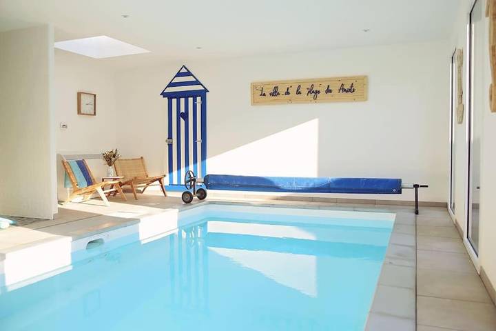 Maison de vacances pour 8 personnes, avec Terrasse et Jardin ainsi que Bassin pour enfant et Piscine